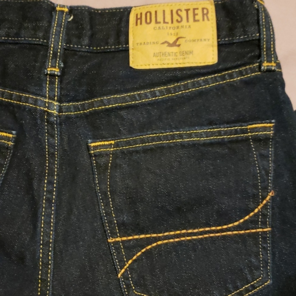 Hollister dark blue jeans